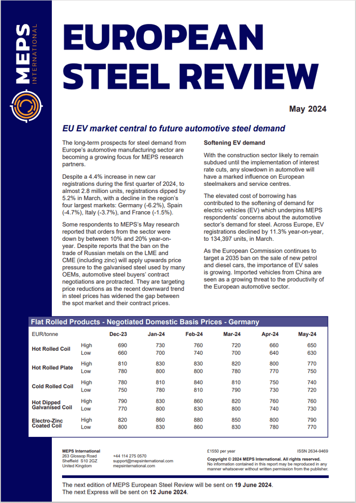 Source:                                          European Steel Review image